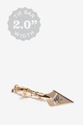 Trowel Shaped Masonic 2" Gold Tie Bar Photo (0)