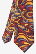 Fluid Paints Gold Extra Long Tie Photo (1)