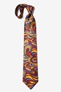 Fluid Paints Gold Extra Long Tie Photo (3)