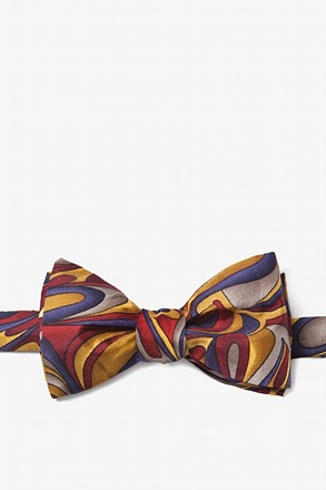 _Fluid Paints Gold Self-Tie Bow Tie_