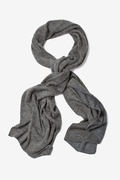 Heathered Solid Gray Scarf Photo (2)