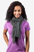 Heathered Solid Gray Scarf Photo (1)