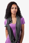 Heathered Solid Gray Scarf Photo (4)