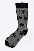 A Head In life Gray His & Hers Socks Photo (1)