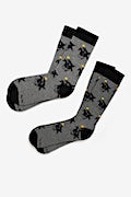 A Head In life Gray His & Hers Socks Photo (0)