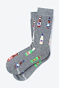 Beer Me Gray His & Hers Socks Photo (2)