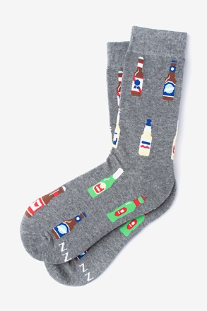 Beer Me Gray Small-Medium Sock