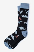 Dinosaur Gray Sock Photo (0)
