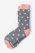 Flying Bird Gray Women's Sock Photo (0)