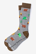 Camping Gray Sock Photo (0)