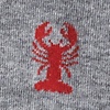 Gray Carded Cotton Great Catch Medium-Large Sock