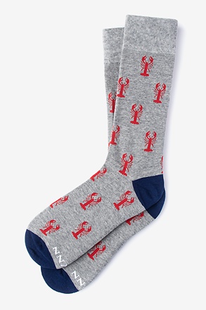 Great Catch Gray Medium-Large Sock