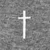 Gray Carded Cotton Holy Cross