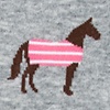 Derby Horse Gray Sock