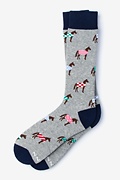 Derby Horse Gray Sock Photo (0)