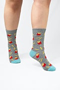 French Fries Gray Women's Sock Photo (2)