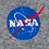 Gray Carded Cotton NASA Meatball Small-Medium Sock