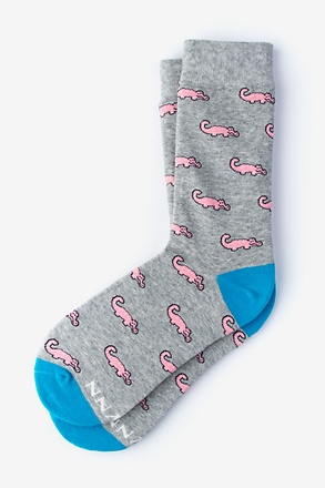 Alligator Gray Women's Sock
