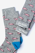 Alligator Gray Women's Sock Photo (1)