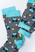 Owl Gray Women's Sock Photo (1)