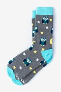 Owl Gray Women's Sock Photo (0)