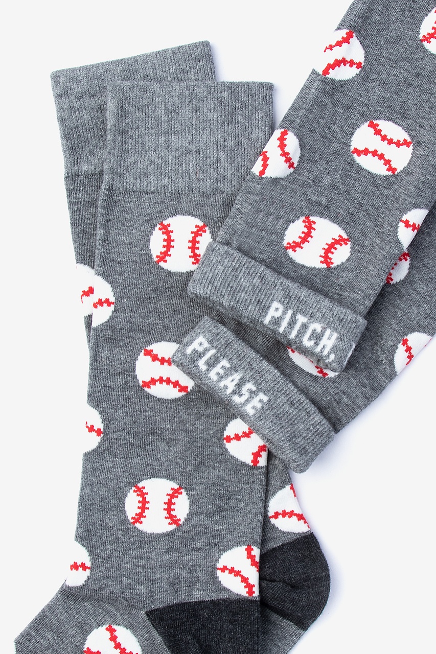 Baseball Gray Sock Photo (1)