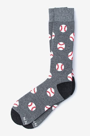 Pitch, Please | Baseball Gray Sock