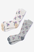 Spin Cycle Gray His & Hers Socks Photo (0)