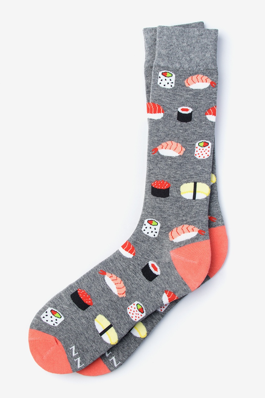 Sushi Gray Sock Photo (0)