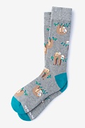 Sloth Gray Sock Photo (0)