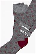 Tip the Scales | Scales of Justice | Lawyer Gray Medium-Large Sock Photo (1)