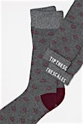 Tip the Scales | Scales of Justice | Lawyer Gray Medium-Large Sock Photo (1)