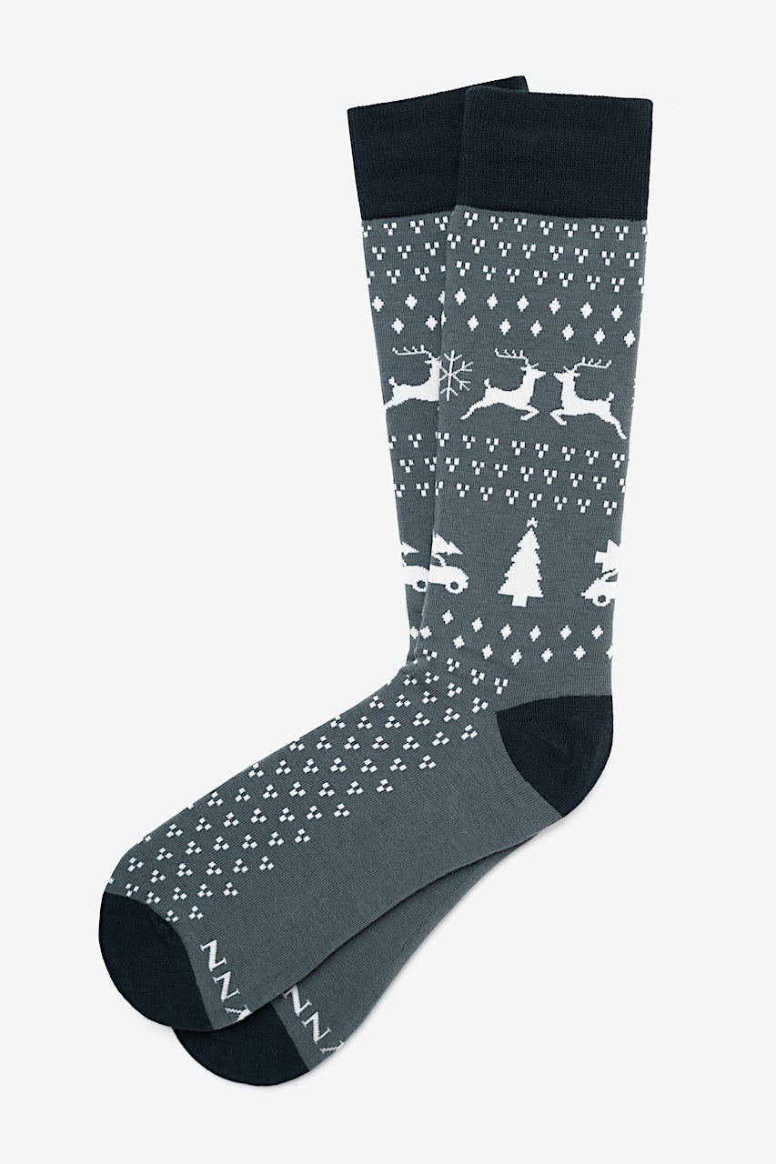 Ugly Sweater Gray His & Hers Socks Photo (1)