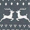 Gray Carded Cotton Ugly Sweater Medium-Large Sock