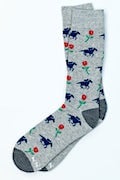 Victory Rose Gray His & Hers Socks Photo (1)