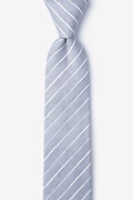 Ash Gray Skinny Tie Photo (0)