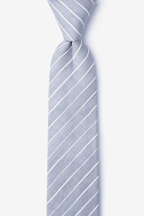 Ash Gray Skinny Tie