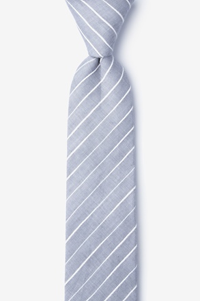 _Ash Gray Skinny Tie_