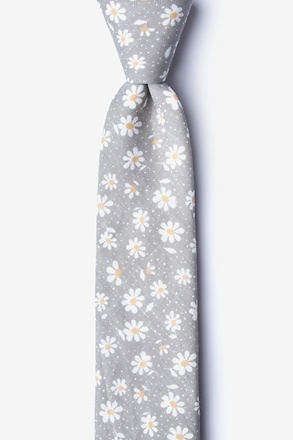Canton Gray Skinny Tie