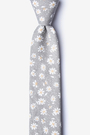 _Canton Gray Skinny Tie_
