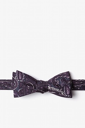 _Carrollton Gray Skinny Bow Tie_