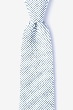 _Cheviot Gray Extra Long Tie_