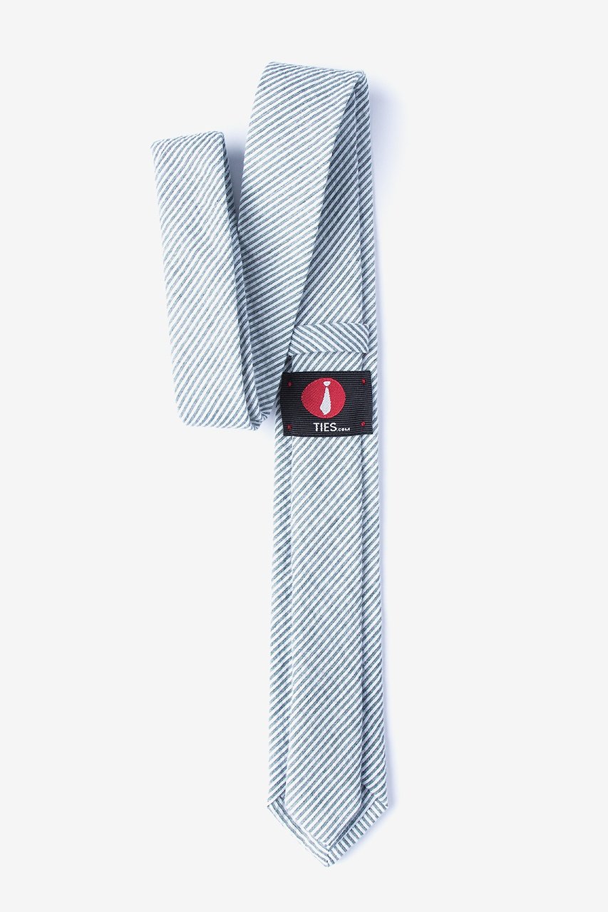 Cheviot Gray Skinny Tie Photo (1)