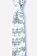 Cheviot Gray Skinny Tie Photo (0)