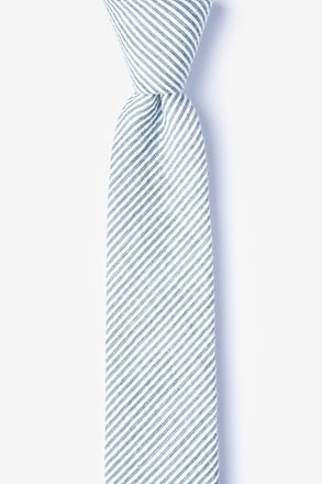 Cheviot Gray Skinny Tie