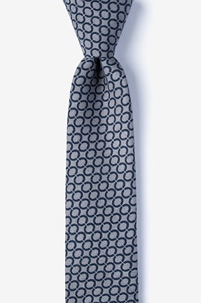 Circleville Gray Skinny Tie