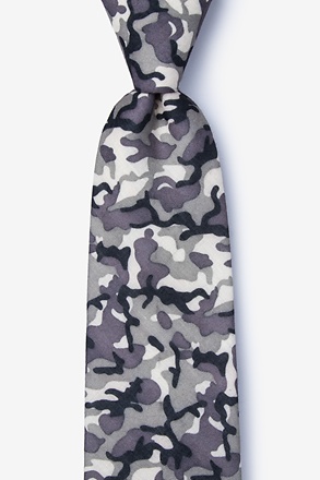 _Combat Gray Extra Long Tie_