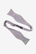 Denver Gray Self-Tie Bow Tie Photo (1)