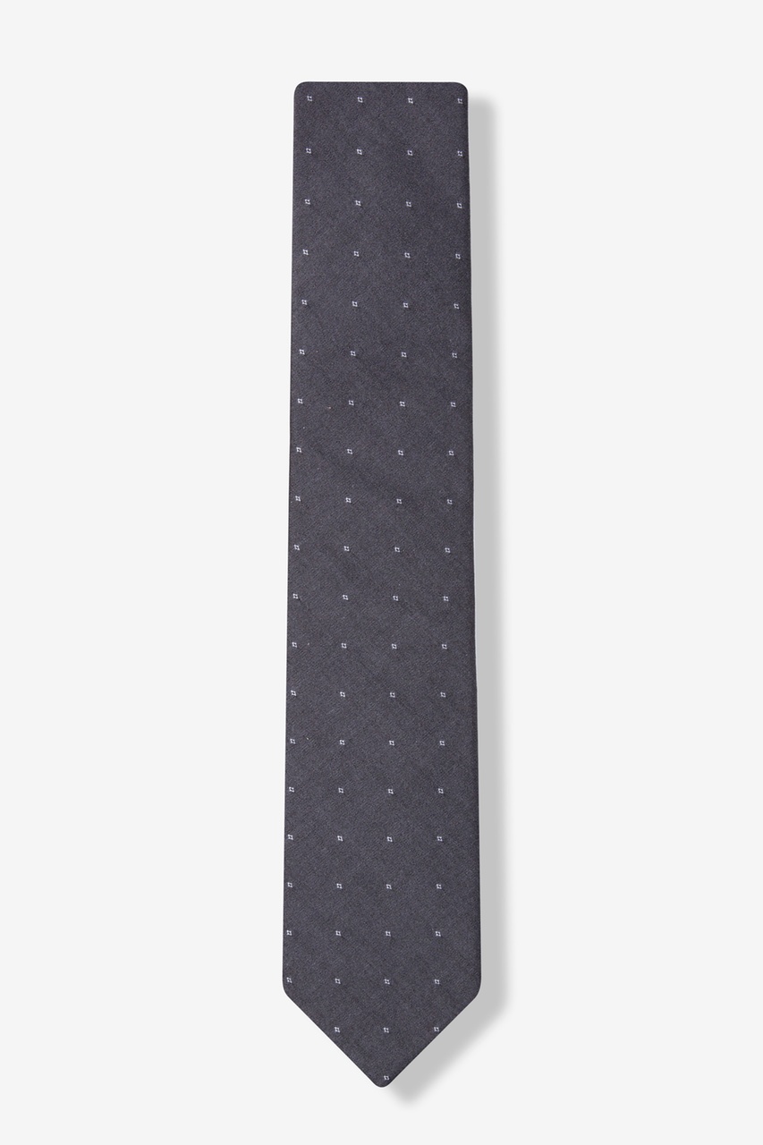 Gray Cotton Drane Skinny Tie | Ties.com