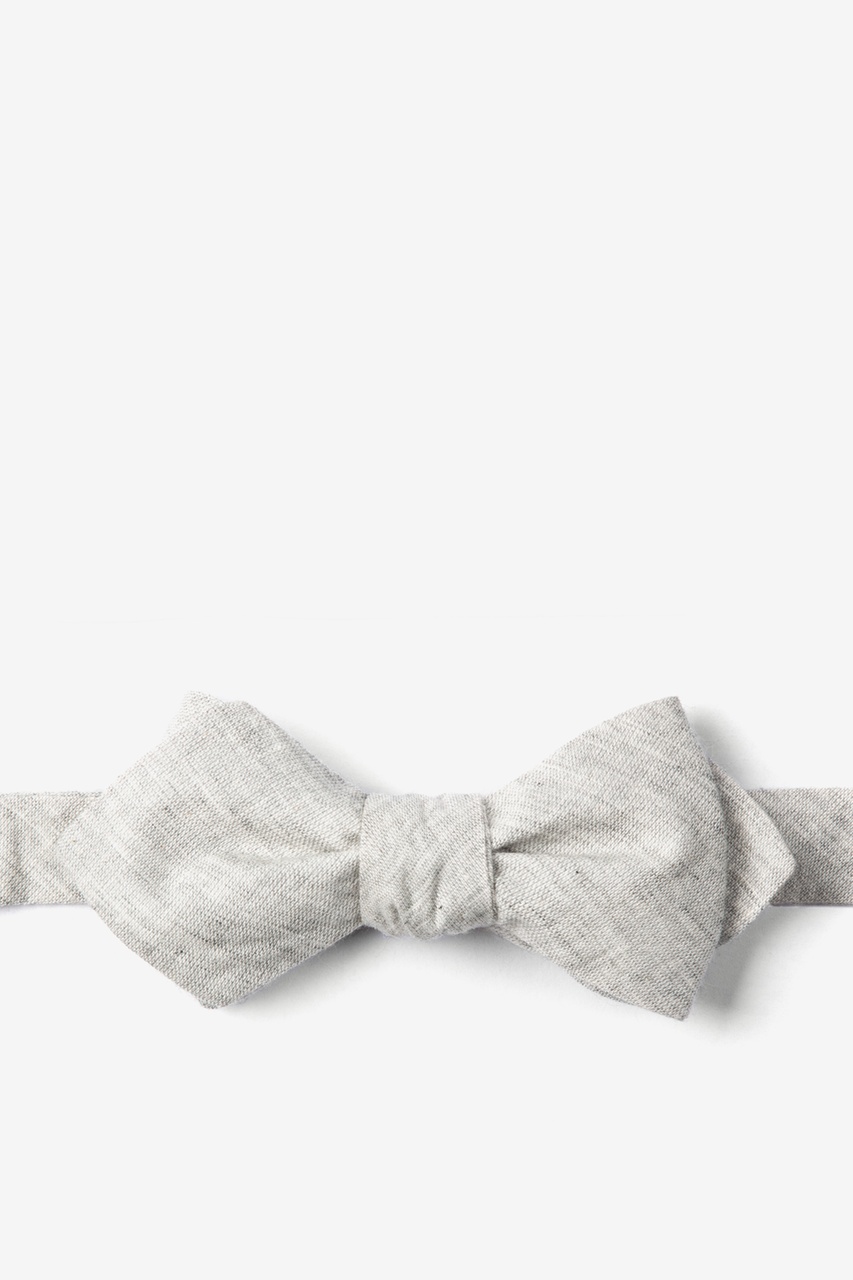 Gray Catalina Diamond Tip Bow Tie Photo (0)